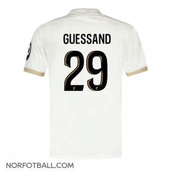Billige Fotballdrakt OGC Nice Evann Guessand #29 Replika Bortedrakt 2024-25 Kortermet